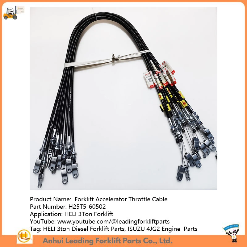 Cebl Throttle Cyflymydd Fforch godi|Rhannau Fforch godi Diesel HELI 3ton|Gwerthu Rhannau Injan 4JG2|H25T5-60502