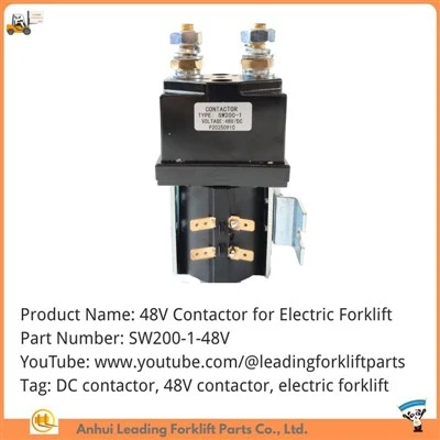 Fforch godi DC Contactor|48V DC Contactor|Fforch godi Trydan 48V Contactor|SW200-1-48V