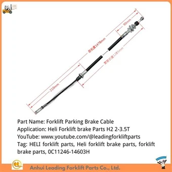 Cebl Brake Fforch godi Heli|Cebl Brake Parcio Fforch godi|Rhannau Brake Fforch godi Heli